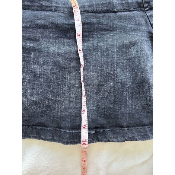 Zara EUC Denim Cropped Off Shoulder Top Ruffled Sleeves Size S - Picture 15 of 15